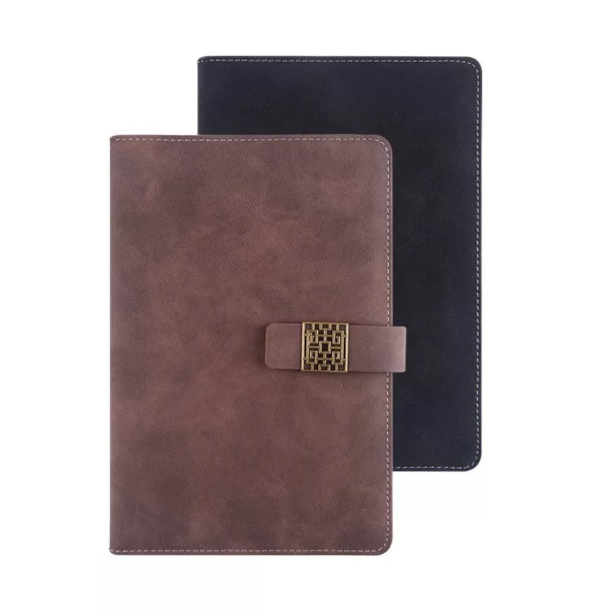 Brown and Black handmade leather journals with 100 sheets and 200 pages