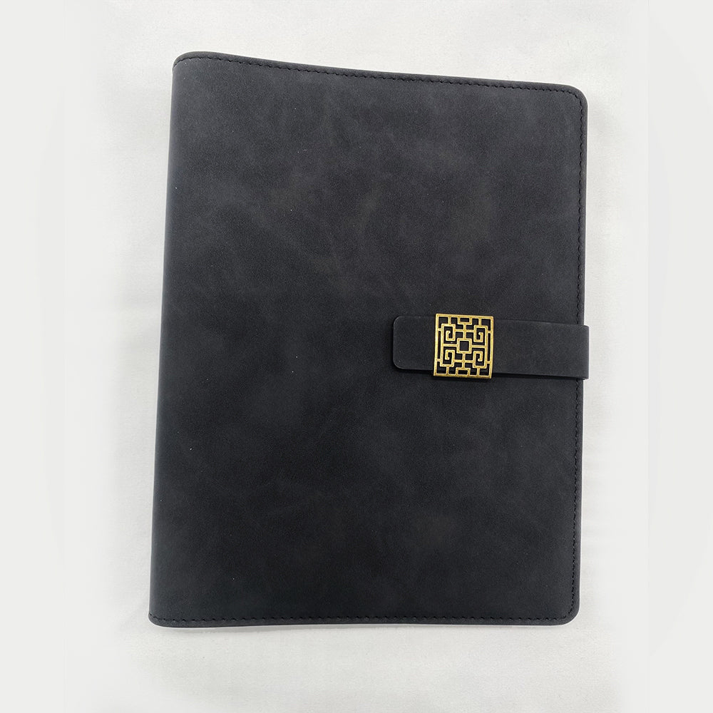 Chemical Free Black handmade leather journals with 100 sheets and 200 pages